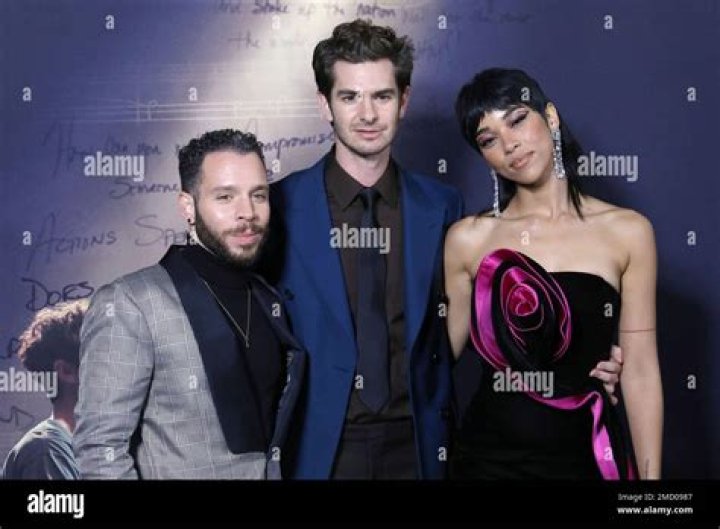 Andrew Garfield and Alexandra Shipp share a very lovedup kiss on the set of Tick, Tick... Boom