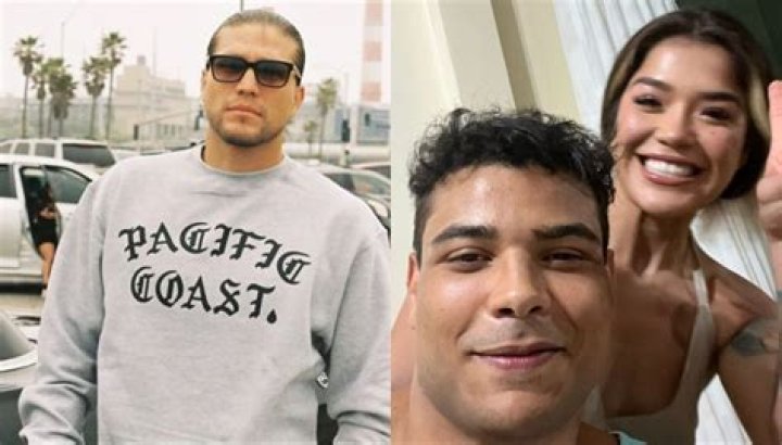Brian Ortega reacts after Paulo Costa poses with his former girlfriend Tracy Cortez "Everyone