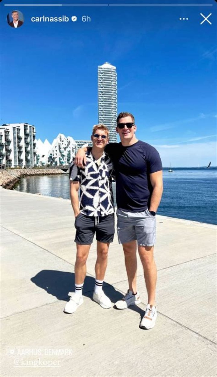 Carl Nassib & Soren Dahl Pose Together For Adorable Insta Story Pic