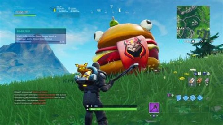 Fortnite: Visit Drift Painted Durr Burger Head, Dinosaur, Stone Head Statue Locations (Road Trip Mission)