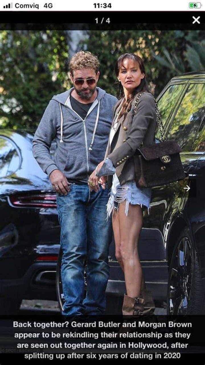 Gerard Butler packs on the PDA with his longtime on/off girlfriend Brown in Hollywood