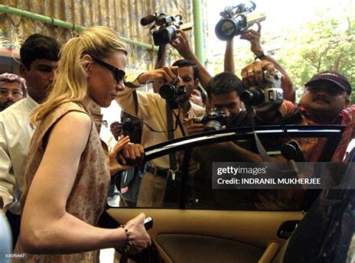 Italian Valentina Pedroni, wife of Indian businessman Arun Nayar... News Photo Getty Images