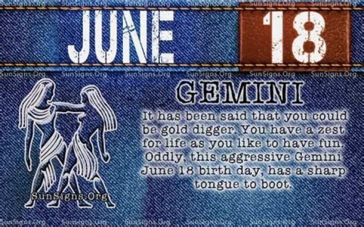 June 18 Zodiac Horoscope Birthday Personality