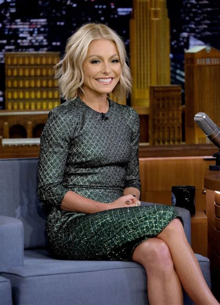 Kelly Ripa Drops Jaws In Tight Satin Dress With Sexy Sheer Panel 'It