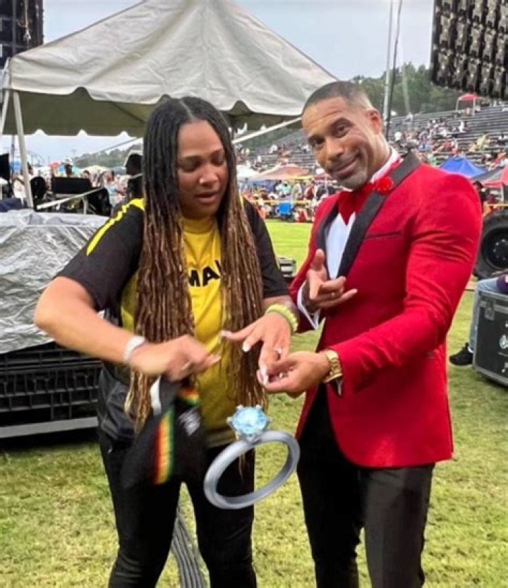 Monie Love Gets Engaged To Rezell Simmons MidPerformance Watch