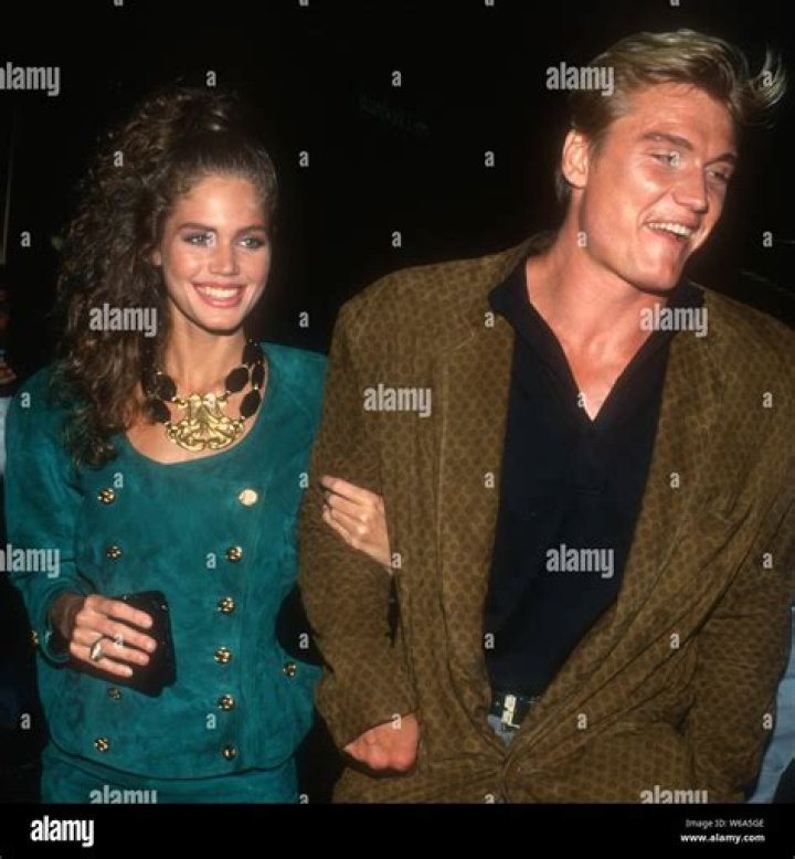 Paula Barbieri, Dolph Lundgren, 1986, Credit John Barrett/PHOTOlink/MediaPunch Stock Photo Alamy