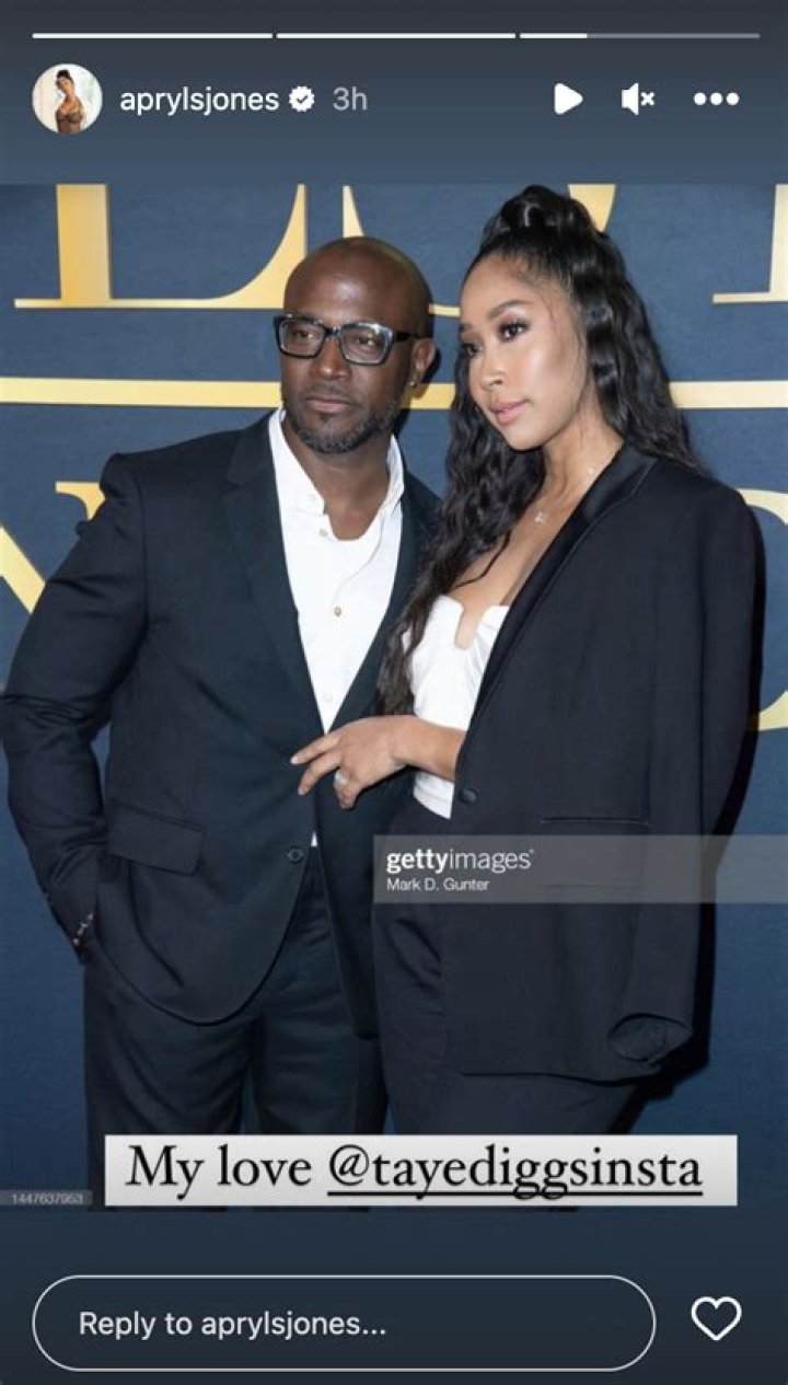 Taye Diggs and Apryl Jones&rsquo; Relationship Timeline 2B Noticed